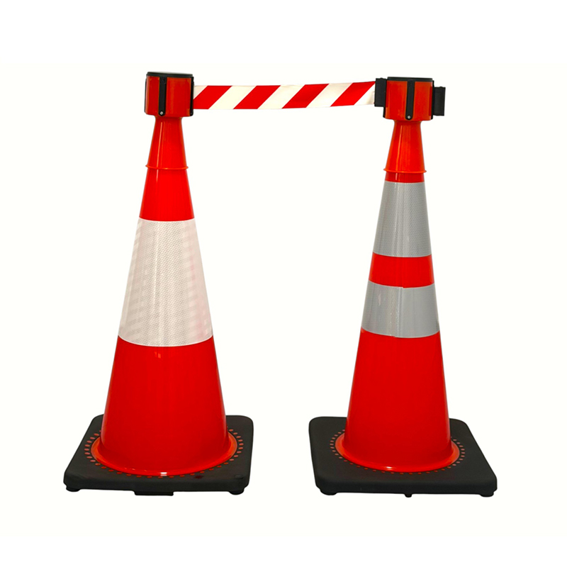 Nón an toàn giao thông PVC có độ đàn hồi cao với đế cao su có trọng lượng tùy chọn để kiểm soát đường trong mọi thời tiết và cách ly mối nguy hiểm
