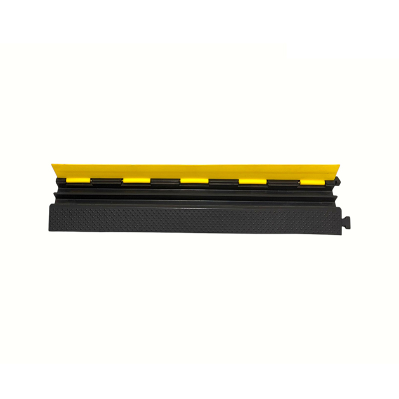 Đế cao su Vỏ bảo vệ cáp hạng nặng 2 kênh kỹ thuật cấp độ màu vàng