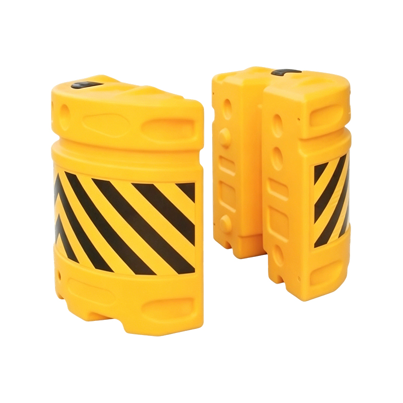 Thùng chống va đập giao thông kết hợp mô-đun HDPE với tấm phản quang