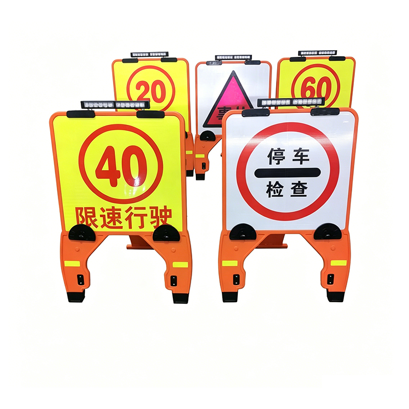 Biển báo giao thông có thể mở rộng hình vuông bằng nhựa HDPE di động với các clip thay đổi nhanh