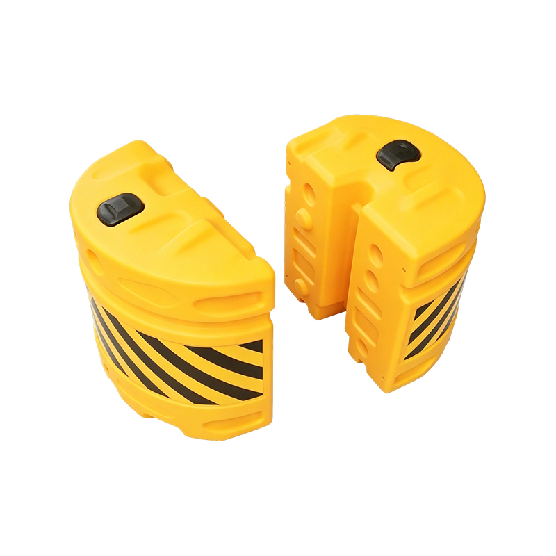 Thùng chống va đập giao thông kết hợp mô-đun HDPE với tấm phản quang