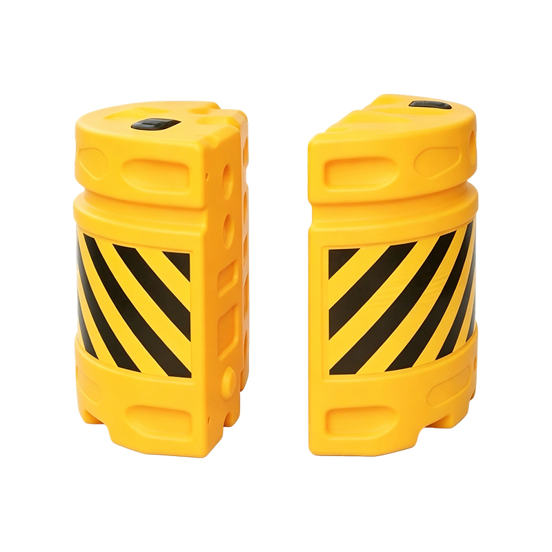 Thùng chống va đập giao thông kết hợp mô-đun HDPE với tấm phản quang