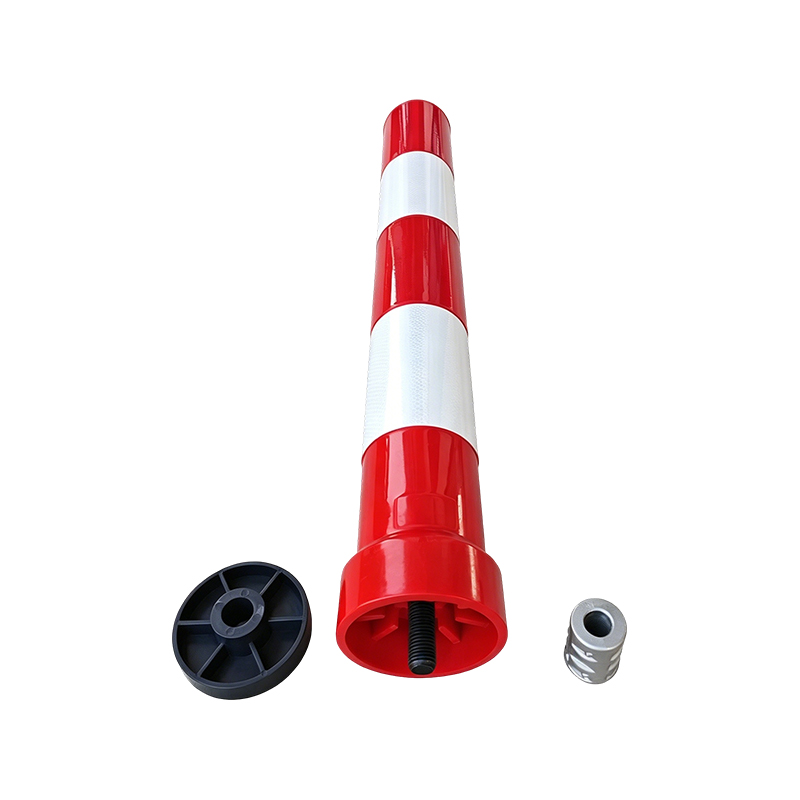 Bollards cảnh báo giao thông TPU có thể tháo rời hạng nặng với đế tháo nhanh có ren