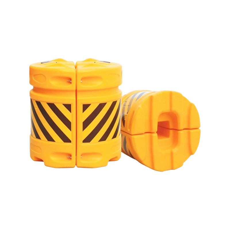Thùng chống va đập giao thông kết hợp mô-đun HDPE với tấm phản quang