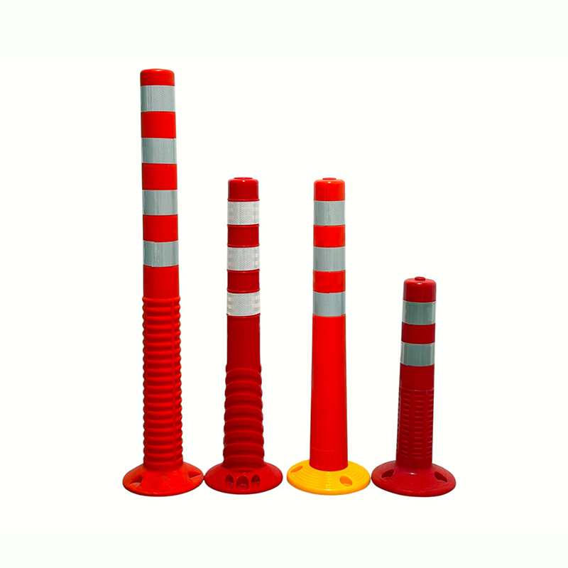 Trụ phân định PVC linh hoạt có vòng cổ phản quang