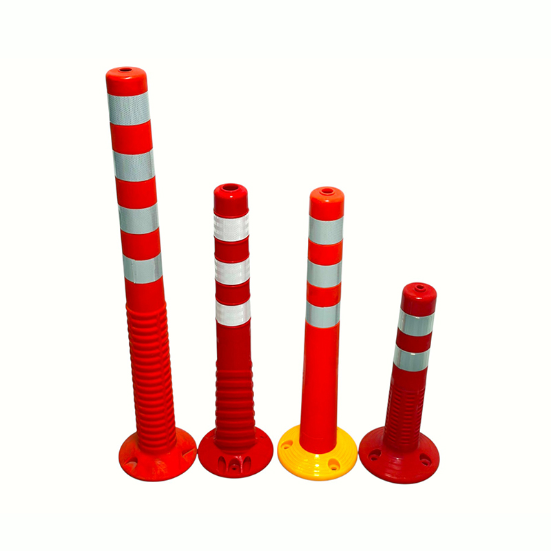 Trụ phân định PVC linh hoạt có vòng cổ phản quang