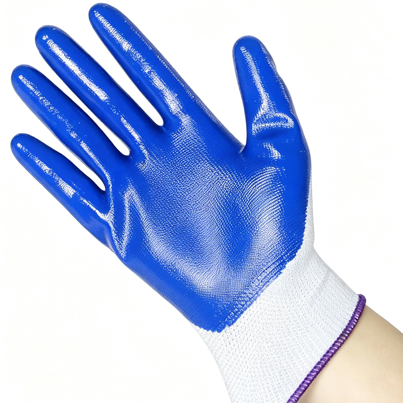 Găng tay làm việc phủ Nitrile chịu hóa chất & dầu
