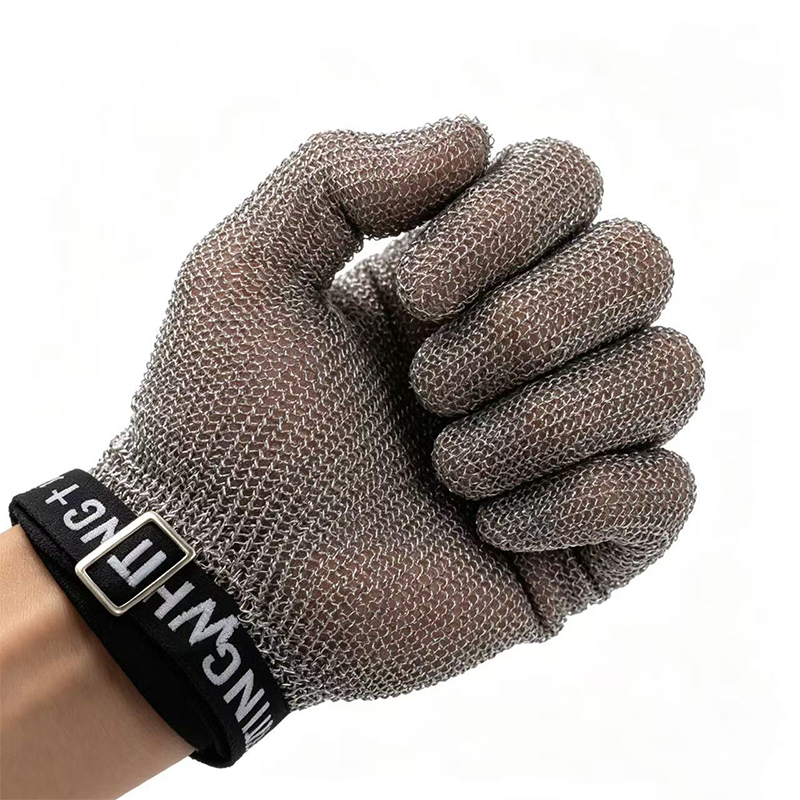Găng tay chống cắt dạng vòng thép không gỉ