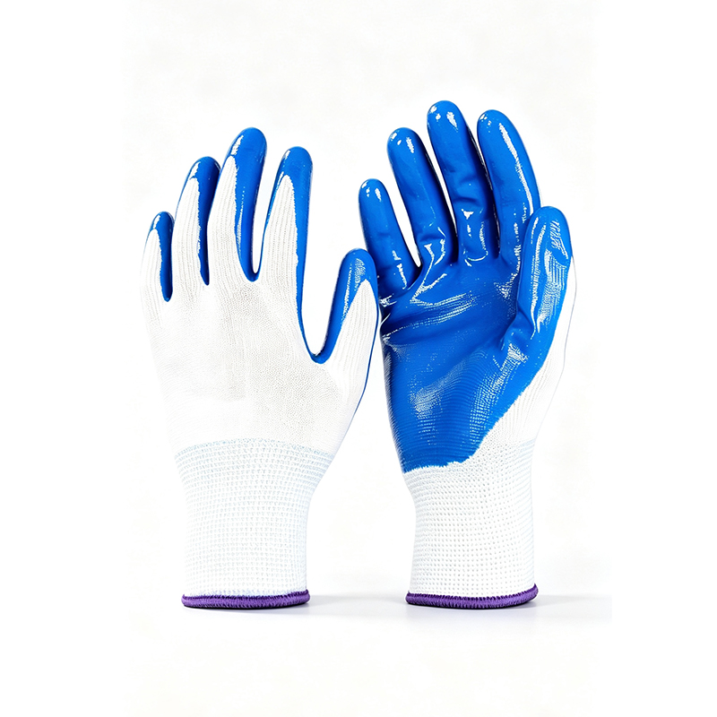 Găng tay làm việc phủ Nitrile chịu hóa chất & dầu