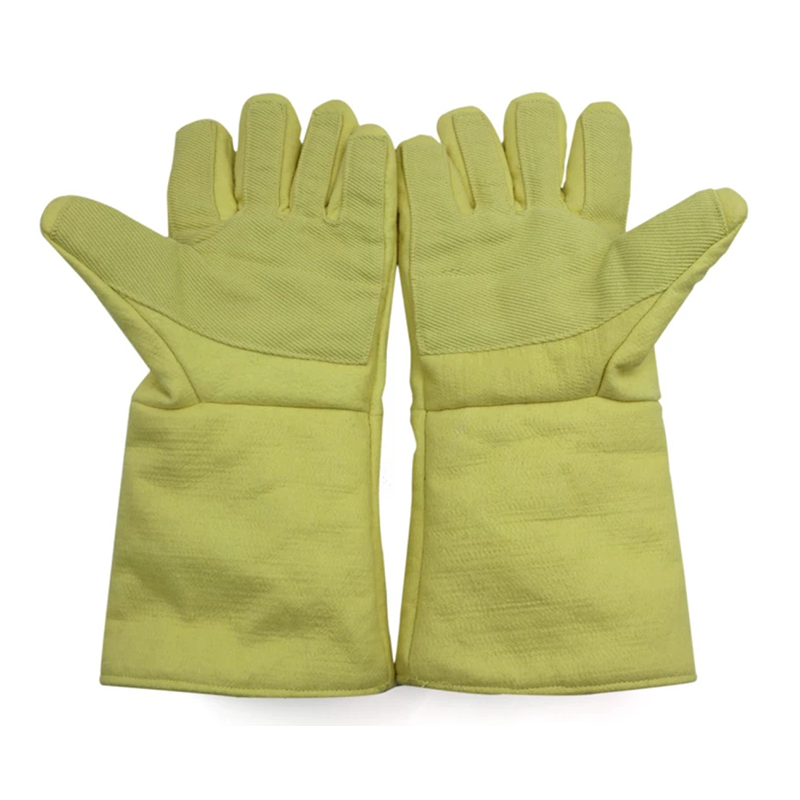 Găng tay nỉ dệt dày đặc Aramid 1414 chịu nhiệt 500°C