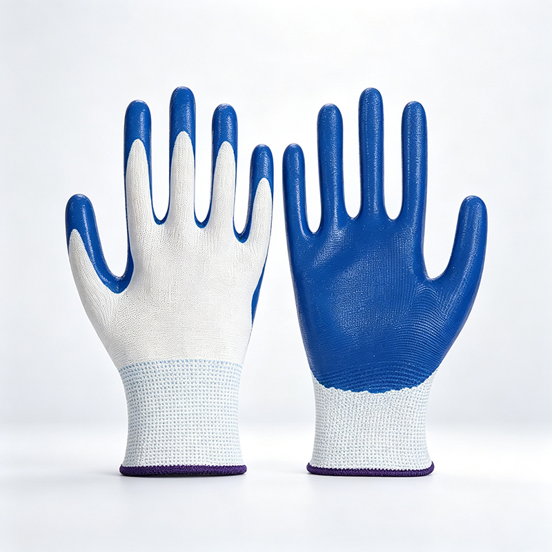 Găng tay làm việc phủ Nitrile chịu hóa chất & dầu