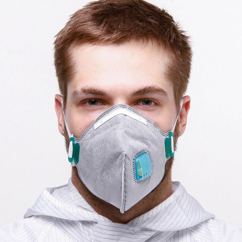 Mặt nạ vải không dệt bụi than hoạt tính KN95