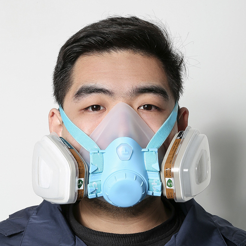 Mặt nạ phòng độc silicon có bộ lọc kép