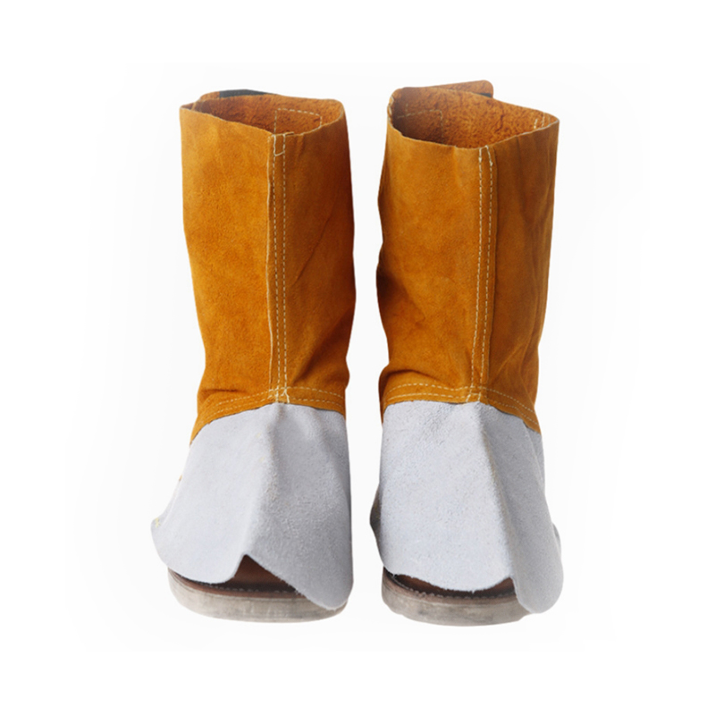 Vỏ bọc chân hàn bằng da bò khâu Kevlar