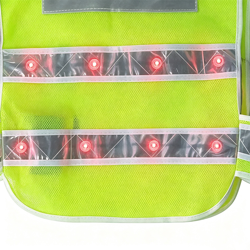 Áo khoác an toàn phản quang LED chiếu sáng chủ động