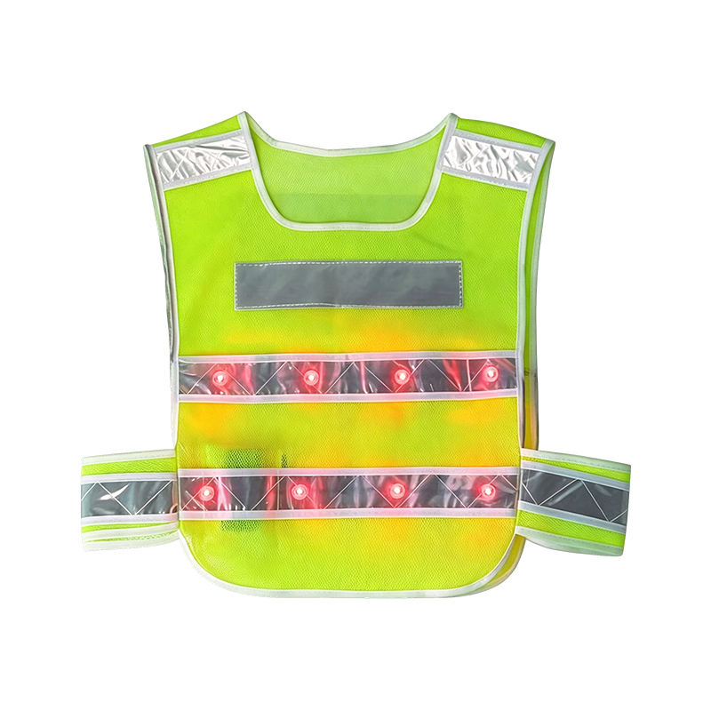 Áo khoác an toàn phản quang LED chiếu sáng chủ động